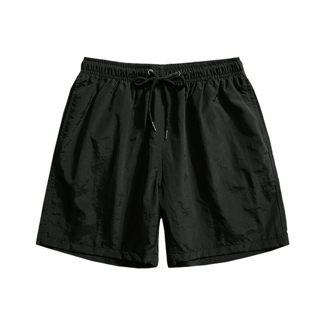 Mens Shorts Mens Holiday Solid ColorSpecial Print Beach Casual Trouser Shorts.