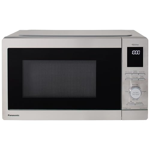 Horno microondas de encimera Panasonic NN-SD47QSAYH, 0.9 pies cúbicos, acero inoxidable