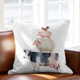 thumbnail image 2 of Farm Animal Throw Pillow Cover Cow Pig Sheep Chicken Cotton Linen Cushion Cover Throw Pillow Case with Invisible Zipper for Couch Sofa Bed Chair Car 20x20 Inch, 2 of 14