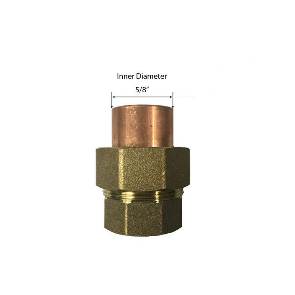 Libra Supply 1/2 inch Lead Free Copper Sweat Female Union C x F (Copper