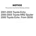thumbnail image 2 of CMX Front Disc Brake Rotors Pair for Car Toyota Echo MR2 Spyder K8-100320, 2 of 8