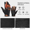 thumbnail image 3 of Guantes de bicicleta de montaña INBIKE con pantalla táctil, acolchados gruesos en EVA, 3 of 8