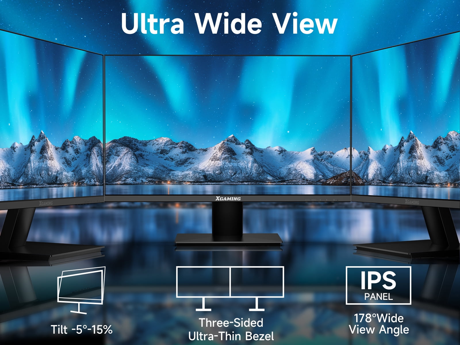 Ultra-thin 24inch 100Hz Computer Monitor, FHD 1080P LCD Monitor Screen, memzuoix 1920 x 1080 Gaming PC Monitor IPS HDR Display with Low Blue Light Eye Care, HDMI FreeSync, VESA Compatible, Black