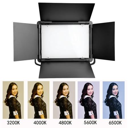 Image of LED-880A 3200-6500K Dimmable CRI95 LED Photography Video Light Panel with Bluetooth Control and LCD Display [us plug 100-240V]