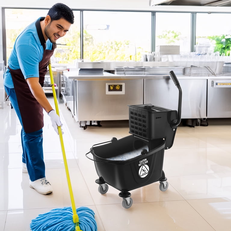 26-Quart Commercial Mop Bucket with Wringer photo 7