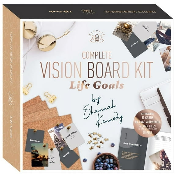 Complete Vision Board Kit Life Goals, (Hardcover)