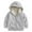 Light Gray, variant on Winter Girls Jacket With Hood Warm Thickened Windproof Zip Up Coats For Kids Soft Outerwear Lamb Wool Like Lined,Color: Purple Size: 6-8 Years