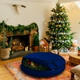 thumbnail image 5 of COVERS&ALL Christmas Wreath Storage Bag 18 Oz with Carrying Handle & Dual Zipper - 100% Water Resistant Durable Material Storage Bag - Holiday Xmas Tear Resistant Bag (34" Dia x 7" H, Blue), 5 of 7