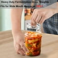thumbnail image 6 of 2PCS 2.7” Fermentation Weights, Wide Mouth Mason Jar with Easy Grip Handle, 200g Glass Fermenting Weights for Canning Jars Supplies, 6 of 6