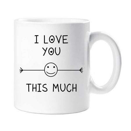 

60 Second Makeover I Love You This Much Mug Valentines Birthday Gift Christmas Novelty Humour Funny