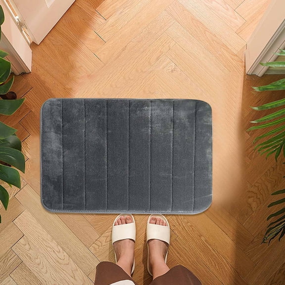 VOTRUDI Bathroom Rugs Indoor Door Rug,Extra Soft and Absorbent Rugs,Quick Dry Non Slip Washable Bath Shower Mat for Toilet Bathtub Bathroom Floor,24x16in