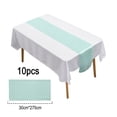 thumbnail image 2 of Paquete de 10 caminos de mesa de satén de 30cm x 275cm, caminos de mesa de cinta para bodas, fiestas, cumpleaños, banquetes, decoraciones para restaurantes y hoteles, 2 of 5