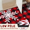 thumbnail image 2 of Bleum Cade Christmas Snowflake 3x5 Area Rugs for Living Room,Non Slip Washable Rugs,Red Buffalo Plaid Rugs for Bedroom,Low Pile Carpet for Dinning Room,Christmas Decorations, 2 of 8
