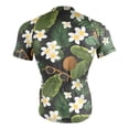 thumbnail image 4 of joogoo Tropical Leaves Coconuts Pattern Men's Cycling Jerseys Mountain Bike Short Sleeve Tops 3XL, 4 of 7
