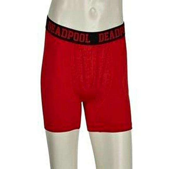 Marvel Deadpool Red Adult Men Boxer Briefs Trunk Underwear (Size Small)