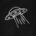 thumbnail image 2 of Dalix UFO Embroidered Cotton Classic Fit Long Sleeve Crewneck Tee Shirt Mens in Black 2XL XX-Large, 2 of 5
