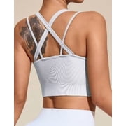 Sports Bras for Women HIigh Support, Cross-Back Padded Strappy High Impact Sports Bras for Women Large Bust