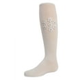 thumbnail image 3 of MeMoi Floral Pearl Cotton Blend Knee High Socks - Girls - Female, 8, Winter White, 3 of 3