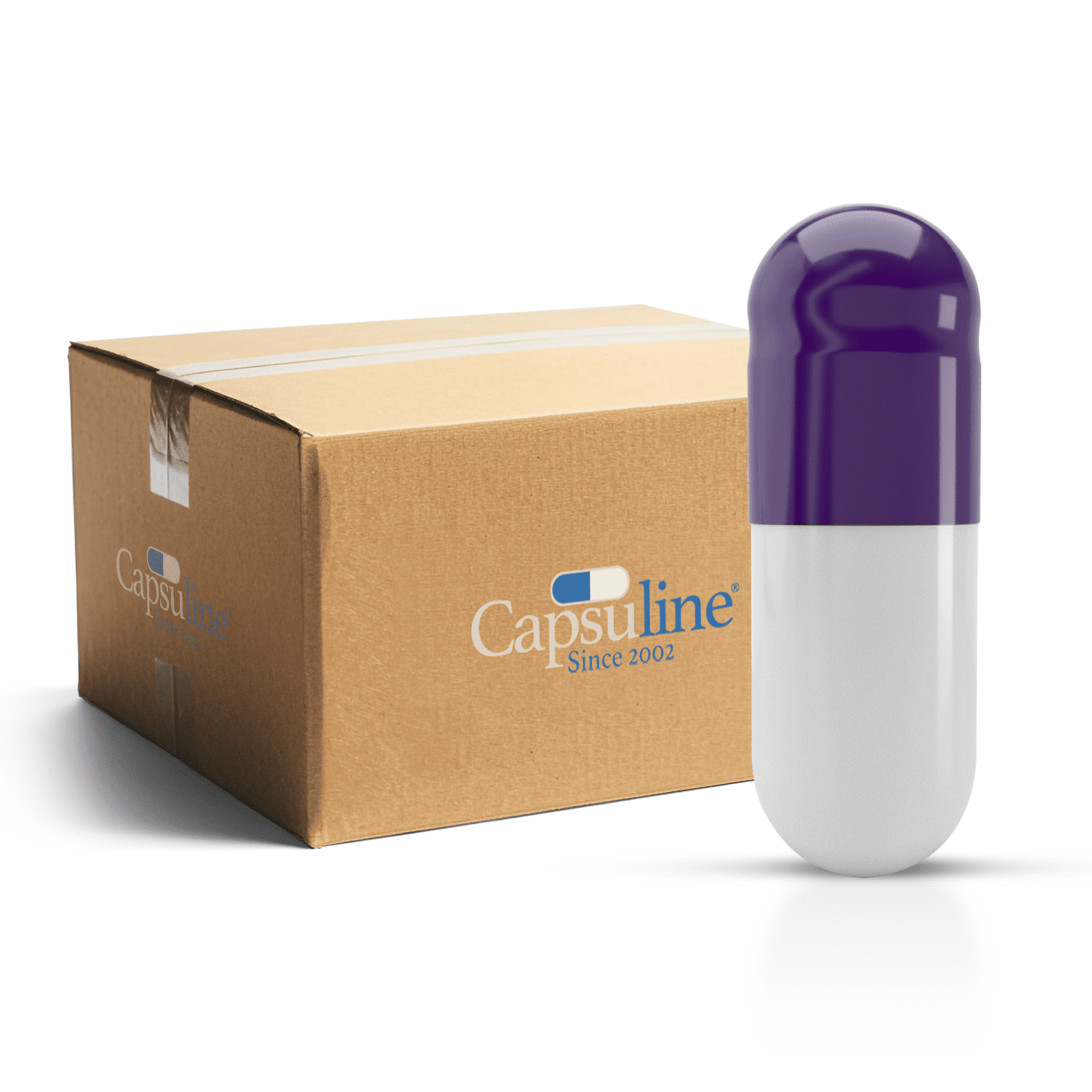 Colored Empty Gelatin Capsules Size 00 (Box of 75,000)