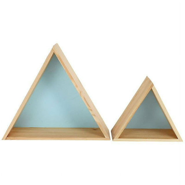 2 estantes decorativos.