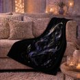 thumbnail image 6 of Celestial Black Cat Leaping Moon, Festive Pet Portrait Pattern, Warm Flannel Blanket for Living Room and Bedroom, Cat Lovers Christmas Gift, Pet Lover Home Decor, 6 of 9