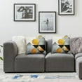 thumbnail image 3 of JEUXUS 2-Piece Short Plush Pillowcase Set Black Gold Mountain Scenery White, 3 of 6