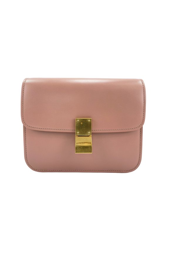 Pre-Owned Celine Classic Box Shoulder Bag, Pink