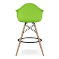 thumbnail image 5 of Aron Living Pyramid 28" Plastic Counter Stools with Arms in Green (Set of 2), 5 of 7