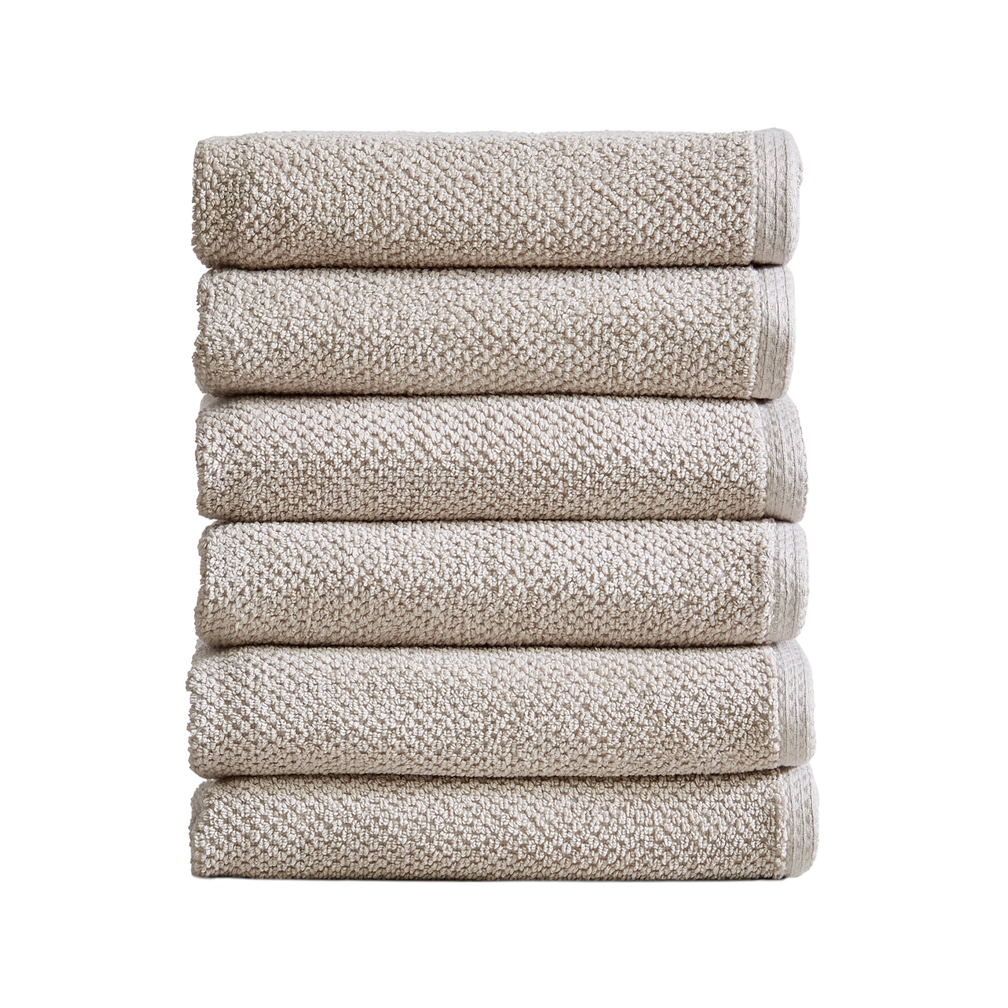  Great Bay Home 100% Cotton Blush Hand Towels, 6 Soft Bathroom  Hand Towels, Highly Absorbent, Quick Dry Bath Towels