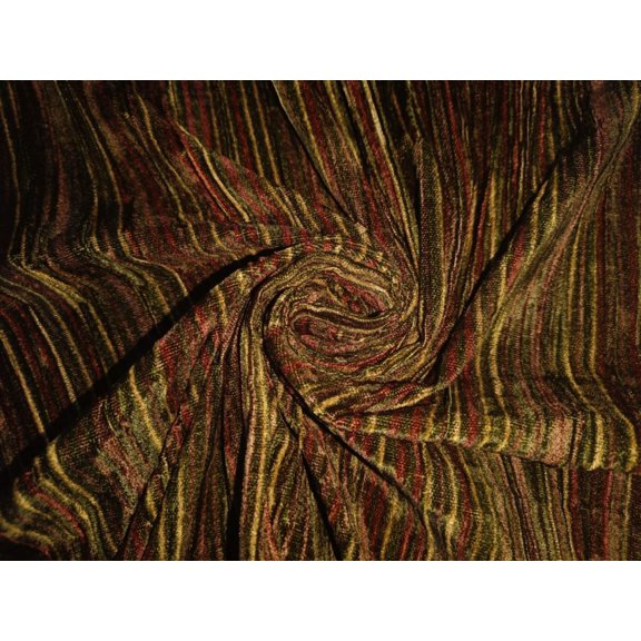 100% Crushed Velvet Digital Print Fabric 44" wide available into 3 colors[12740-42]