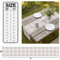 thumbnail image 2 of Buffalo Plaid Table Runner Sand Beige Cream Farmhouse Striped Minimalist Tablerunners 18 x 72 Inch, Table Decorations Tabletop Scarf for Summer Gathering Holiday Farmhouse Kitchen Dining Decor, 2 of 7