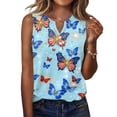 thumbnail image 2 of 250th Anniversary Usa Shirt Women Casual National Flag Print Sleeveless Shirts Patriotic Shirts Tees, 2 of 7