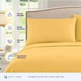 thumbnail image 2 of Juego de sábanas Sweet Home Collection California King Yellow, 2 of 6