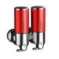 thumbnail image 1 of Yuarrent Dispensador de jabón de ducha doble de acero inoxidable, soporte suave, caja de plástico Manual, accesorios de baño, suministros para el hogar Juegos de accesorios de baño Rojo Yuarrent HA011287-06B, 1 of 5