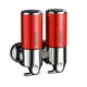 thumbnail image 1 of Inteprter Dispensador de jabón de ducha doble de acero inoxidable, soporte suave, caja de plástico Manual, accesorios de baño, suministros para el hogar Juegos de accesorios de baño Rojo Inteprter HA011287-06B, 1 of 5