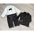 thumbnail image 2 of StylesILove Infant Toddler Baby Boy Tuxedo Romper and Jacket 2-pc Formal Wear Suit (95/18-24 Months), 2 of 7