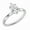 White Gold, variant on Collection IGI Certified 1.00 Carat Pear Shape Lab Grown White Diamond Sparkling Solitaire Engagement Ring for Women in 10K Solid Yellow Gold, Size 6.5