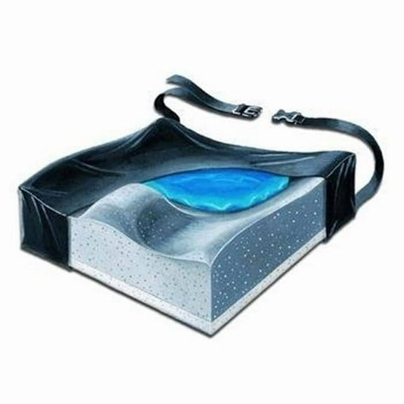 Skil-Care 751635 20 in. Contour Foam Cushion with Gel Pad & LSII Cover