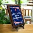 thumbnail image 3 of Proud To Be An American Patriotic, Wooden Frame 5x7 Decorative Wall Plaque With Easel Acrylic Stand | Patriotic Home & Office Decor, 3 of 9