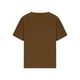 thumbnail image 5 of Rutainlusire Ladies Soft Breathable Relaxed Fit Tops Womens Casual Fashion Solid Color Short Sleeve Tops, 5 of 5