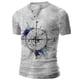 thumbnail image 2 of Blusa de manga corta con estampado de cuello redondo para hombre Pompotops oipoqjl5452, 2 of 3