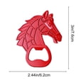 thumbnail image 3 of Pisexur Batería de cocina Abridor de botellas con forma de cabeza de caballo, imán para nevera, metal, para colgar en la pared, accesorio para barra de cocina, temáti para la cocina del hogar, 3 of 6
