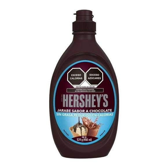 Jarabe de chocolate Hershey's Syrup Light líquido sin grasa botella dispensadora 524 g