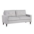 thumbnail image 3 of Lifestyle Solutions Luna Sofa in Light Gray Fabric Upholstery, 3 of 5