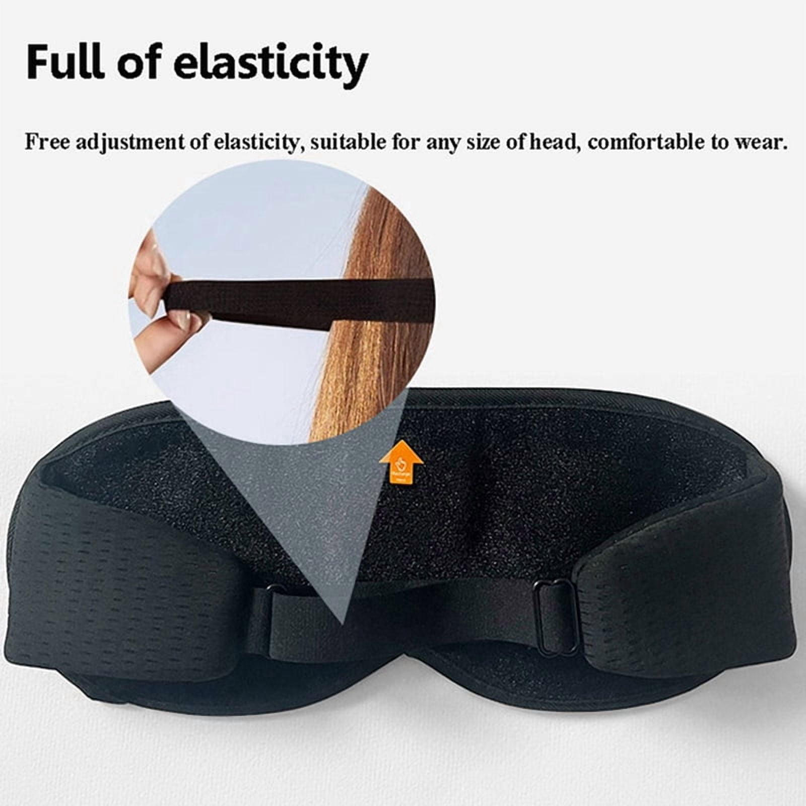 2X 3D Wireless Sleeping Headphones Blindfold Soft Washable Bluetooth5.4 Music Eyemask Handsfree Call