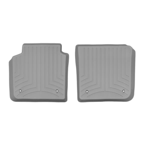 WeatherTech Custom Fit FloorLiners compatible with BMW 740e, M760i, ALPINA B7, 740i, 750i - 2nd Row (2-Piece Liner), Grey