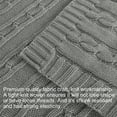 thumbnail image 6 of Ntbay 100% Cotton Cable Knit Toddler Blanket, Soft Warm Unisex Baby Blanket for Crib, 30"x40", Gray, 6 of 6