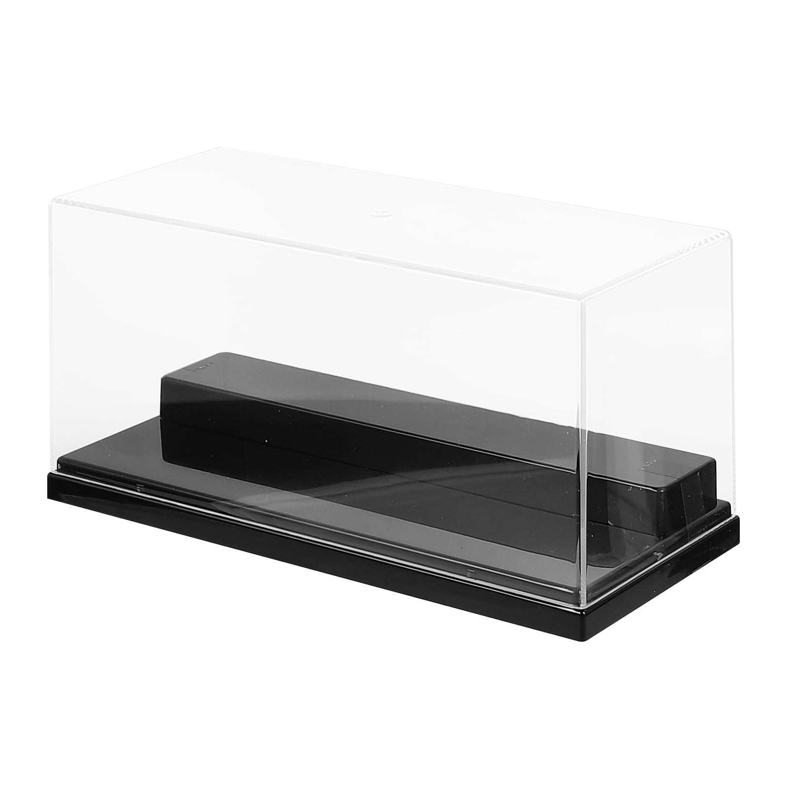 Hemoton 1Pc Plastic Display Box Handicraft Storage Shelf Doublelayer