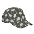 thumbnail image 6 of Picia Daisies Flowers pattern Trucker Low Profile Hat Men Women Baseball Cap Dad Hat Adjustable Unconstructed Plain Cap, 6 of 9