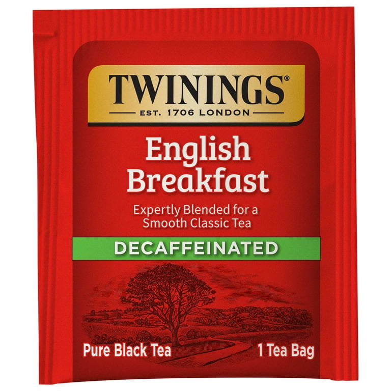Tea Bags, English Breakfast Decaf, 1.76 oz, 25/Box Tea Bags, English Breakfast Decaf, 1.76 oz, 25/Box
